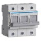 Hager L73M – Separator portfuzibil D02 3P 63A cu LED