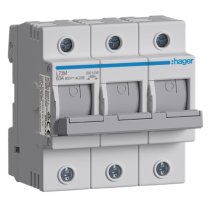 Hager L73M – Separator portfuzibil D02 3P 63A cu LED
