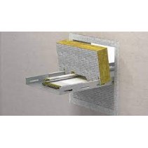 Placă din fibră minerală MFP 1 (50 mm) acoperită  o fata - protecție incendiu