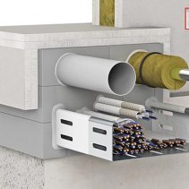 FLAMRO ® BSB-K cărămizi de protecție împotriva incendiilor 230x130x60mm