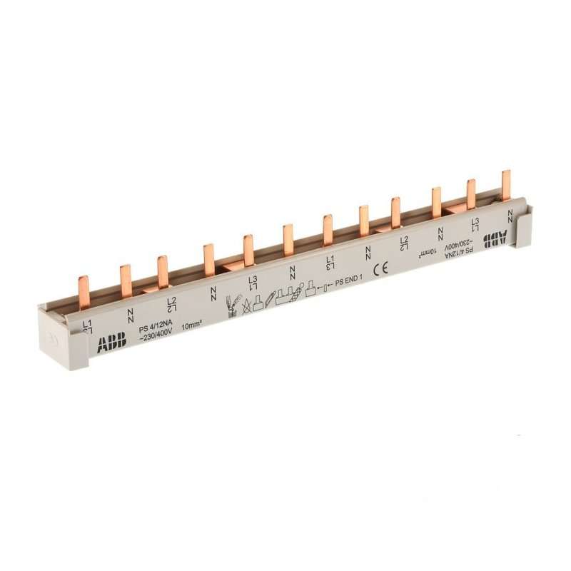 ABB PS4/12NA busbar 4Ph.,12pini,10qmm