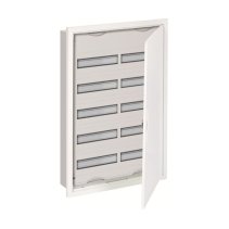 Tablou distribuție ABB U52, încastrat, 120 module  , cu toc de acoperire, ușă si cleme N/PE  ,Clasa 2