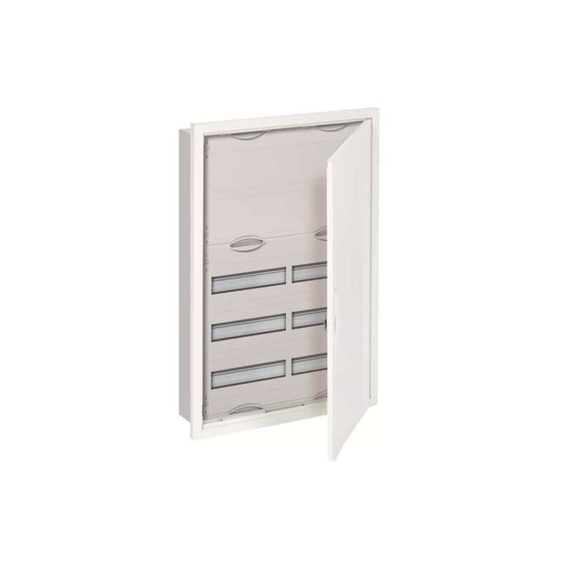 Tablou distribuție ABB U52K, încastrat, 72 module  , cu toc de acoperire, ușă si cleme N/PE ,Clasa 2