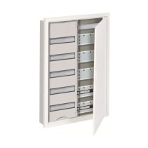 Tablou ABB hibrid U52MM, încastrat, 5 rânduri, cu cadru de acoperire și ușă,Clasa 2
