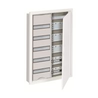 Tablou ABB hibrid U52MM, încastrat, 5 rânduri, cu cadru de acoperire și ușă,Clasa 2