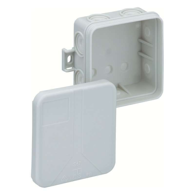 Doza  de racordare aparenta  75x75x37mm IP55 gri