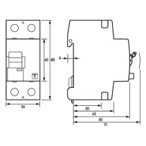 Int. Diferențial Doepke  40A tip A 2 poli 30mA 230V
