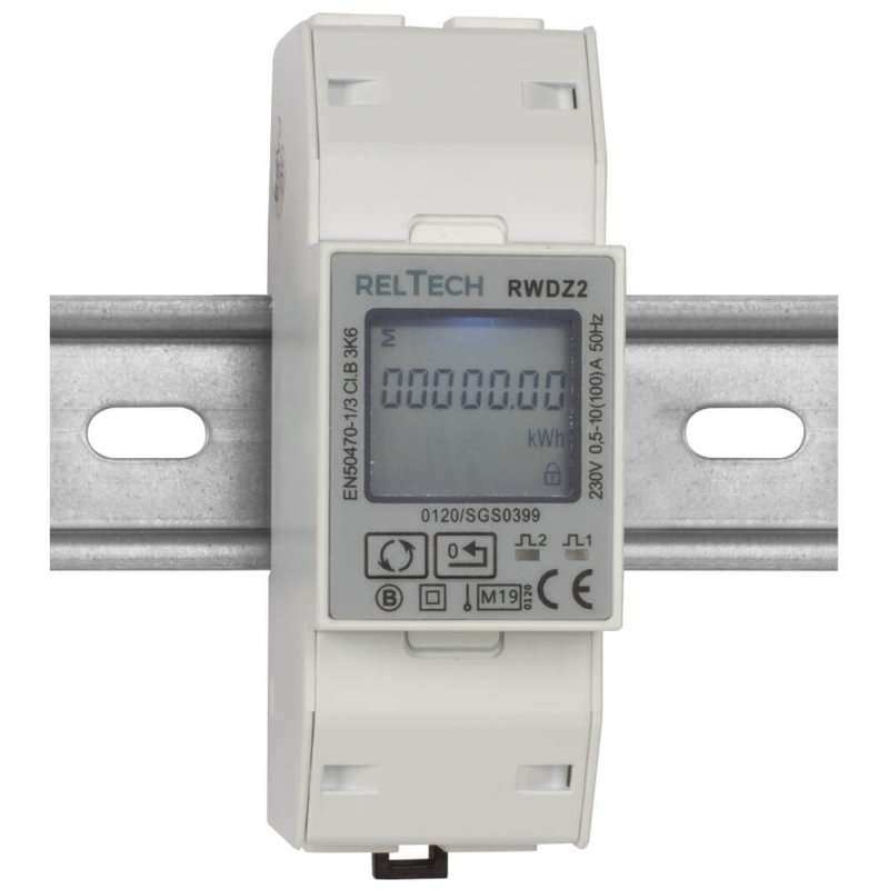 Contor de energie electrica,, monofazat, 230V-AC/0,5-10(100)A, LCD,  MID