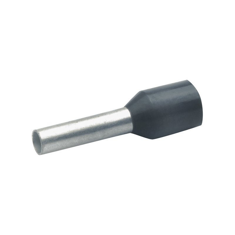 Pini/Ferule  1,5 mm² galvanizat izolat. negru cositorit 8mm  100buc.