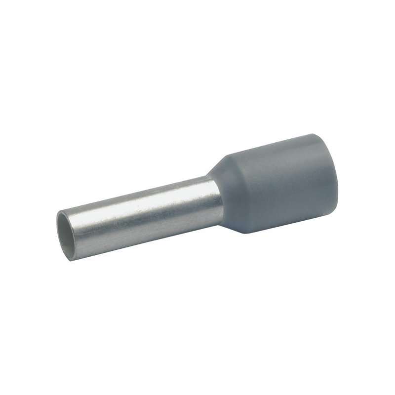 Pini/Ferule 4 mm² galvanizat izolat. gri cositorit 17mm  100buc.