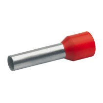 Pini/Ferule 10 mm² galvanizat izolat. rosu 18mm  100buc.