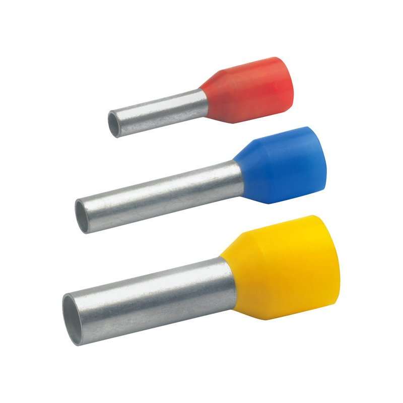 Pini/Ferule 25 mm² galvanizat izolat. albastru 30mm  50buc.