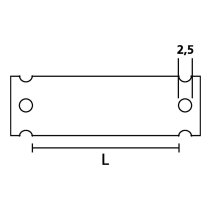Suport etichete 13.00x70.0mm ambalaj 50 bucati transparent