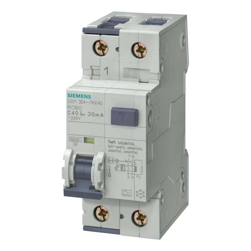 Siemens întreruptor diferențial RCBO tip A 10kA 16A B  30mA