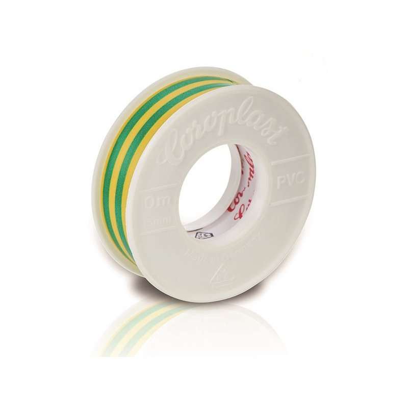 Bandă izolatoare verde/galben 0,15mmx15mmx10m