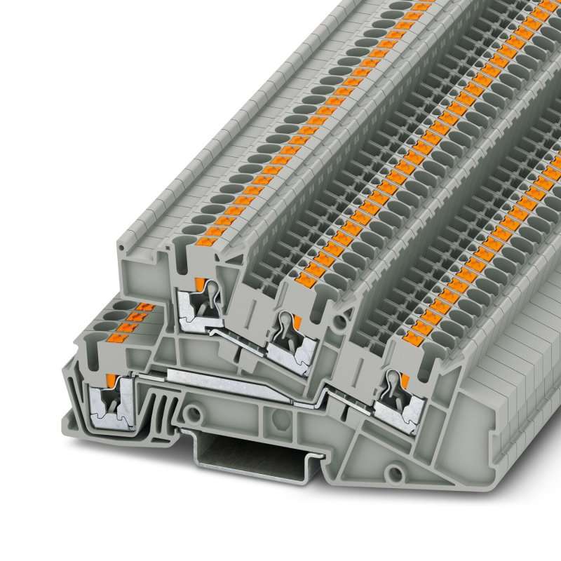 Clema PTI2,5-L/L  0,14-4mm² gri, conexiune push-in