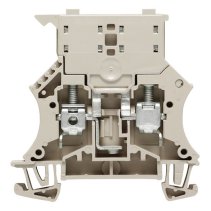 Clemă şir ind. cu siguranţă,cu şurub, pe şină, gri , WSI6 , 500V 6kV   6,3A