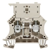 Clemă şir ind. cu siguranţă,cu şurub, pe şină, gri , WSI6 , 500V 6kV   6,3A