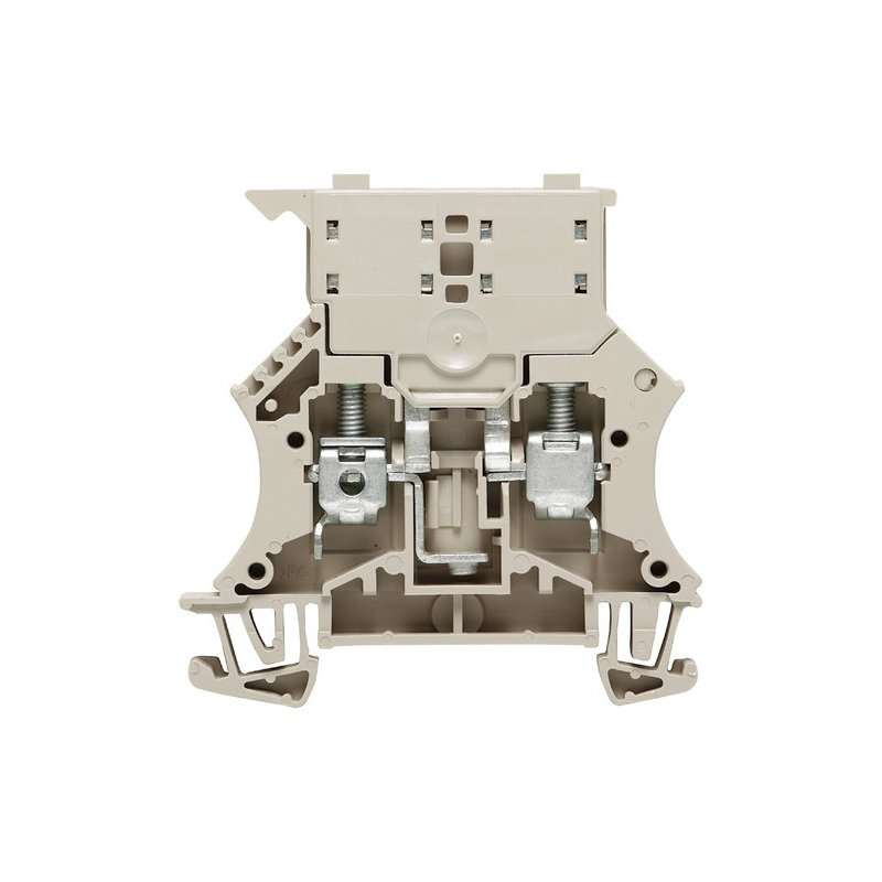 Clemă şir ind. cu siguranţă,cu şurub, pe şină, gri , WSI6 , 500V 6kV   6,3A