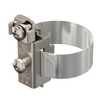 OBO 5057507 Clema de echipotentializare 8-22mm  alama-nichelata l-109.5mm