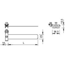 OBO 5057523 Clema de echipotentializare 17,2-114 mm oțel inoxidabil V2A