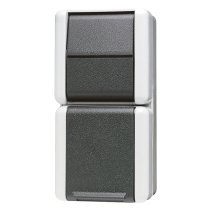 Priză Schuko WG800 IP44 cu comutator