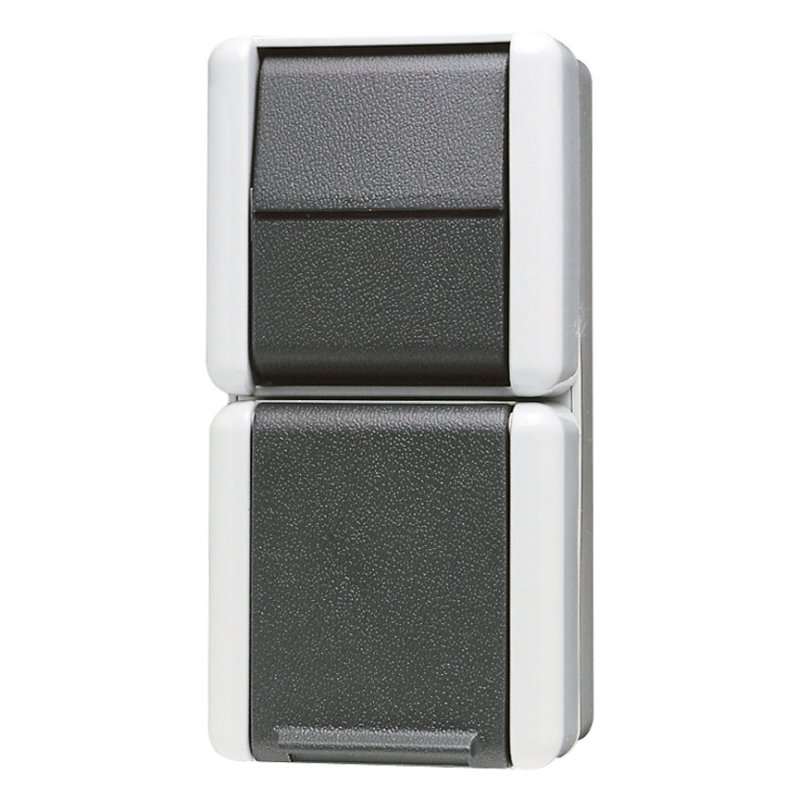 Priză Schuko WG800 IP44 cu comutator