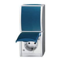 ABB -Busch  Combinație priză ocean/comutator AP