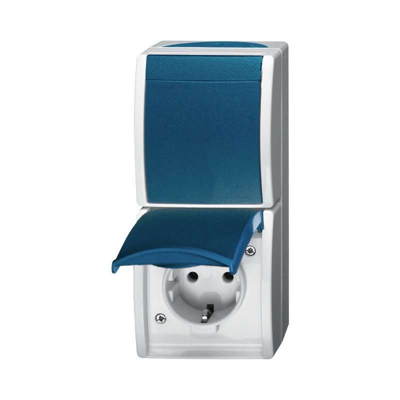 ABB -Busch  Combinație priză ocean/comutator AP