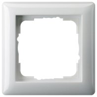 Gira 021103 Rama  1x standard 55 alb pur lucios