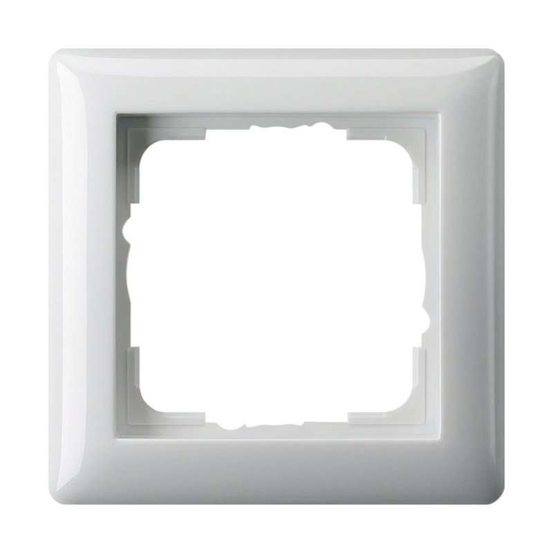 Gira 021103 Rama  1x standard 55 alb pur lucios