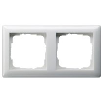 Gira 021203 Rama  2x standard 55 alb pur lucios