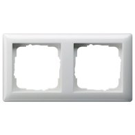 Gira 021203 Rama  2x standard 55 alb pur lucios