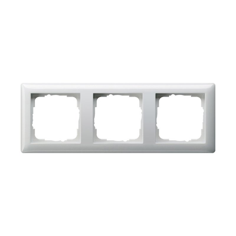 Gira 021303 Rama  3x standard 55 alb pur lucios