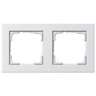 Gira 021229 Rama  2x E2 alb pur lucios