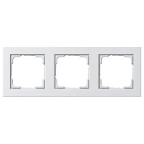 Gira 021329 Rama  3x E2 alb pur lucios