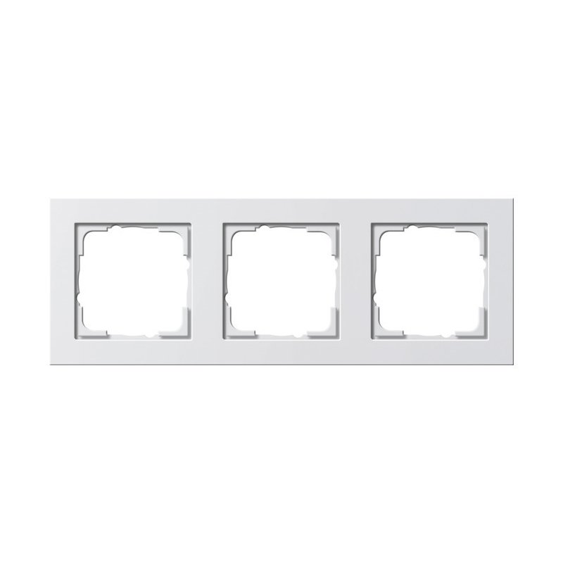 Gira 021329 Rama  3x E2 alb pur lucios