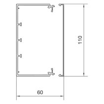 Canal cablu Hager LF 2000x60x110mm PVC