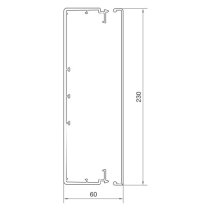 Canal cablu Hager LF 2000x60x230mm PVC