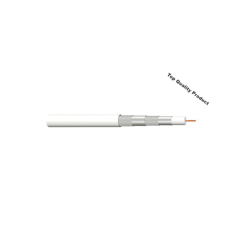 Cablu coaxial RG6 120dB  4 ecrane  MEGA 100ml rola