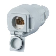 Modul RJ45  E-DATindustry 8(8) gri deschis cu modul E-DAT IP67 KK