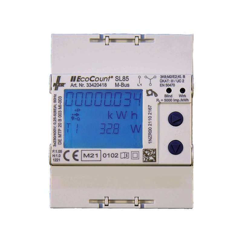 Contor electronic  NZR  85A M-Bus MID putere activă și reactivă