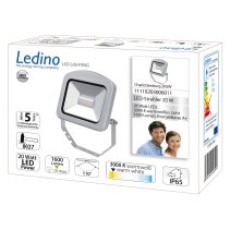 Proiector LED Charlottenburg 20SW, 20W,1600lm, 3000K, argintiu