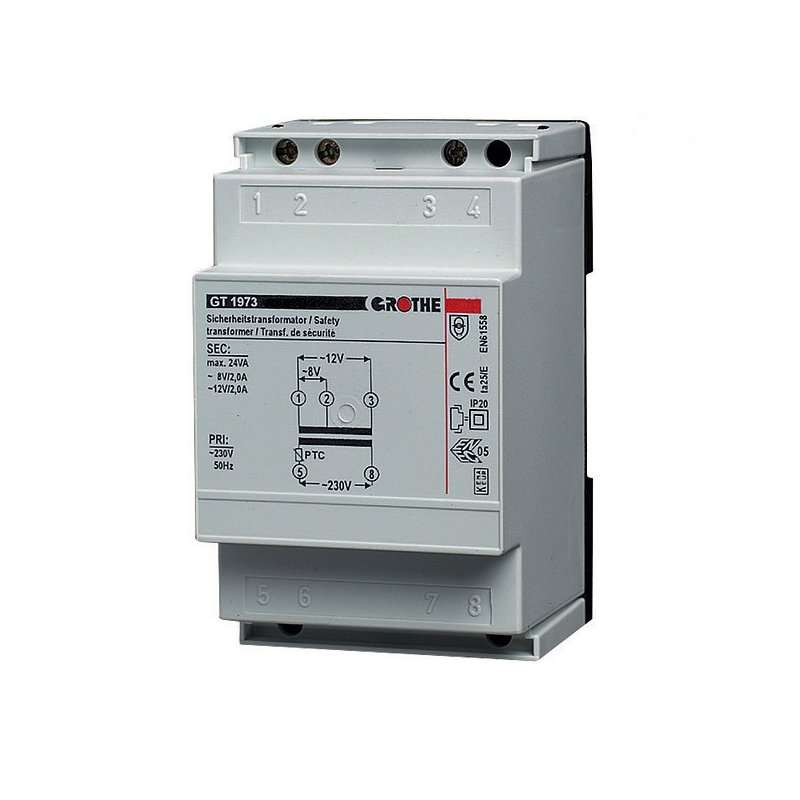 Transformator de siguranta 8 sau 12V~ / 2.0 sau 2.0A