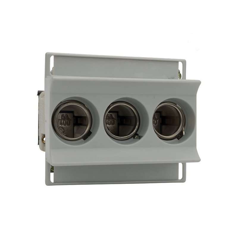 Soclu siguranței NEOZED D02 AC230.4 00V 3 pini cu șurub de clemă BS