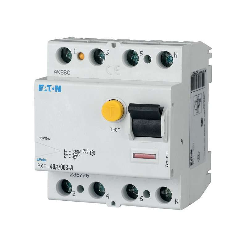 Diferențial EATON PXF  63A tip A curent rezidual cu 4 poli 30mA
