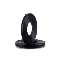 Bandă  perforată 14mmx10m acoperită cu plastic neagru