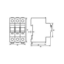 Separator  întrerupător principal DOEPKE 63A 3S REG 3TE