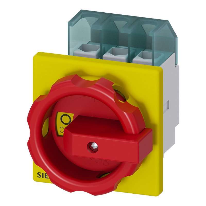 Intrerupator principal Siemens   25A ,3 poli, funcție OPRIRE DE URGENȚĂ