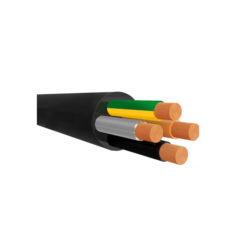 Cablu flexibil manta  cauciuc 3x2,5qmm negru 50m rola